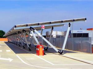 Structure de montage photovoltaïque pour abri de voiture solaire pour parking