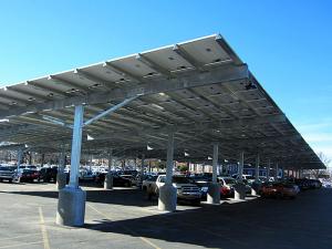 Système de montage pour abri de voiture solaire
