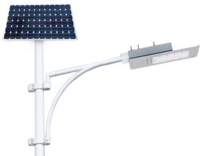 Lampadaire solaire intégré