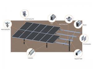 SolFirsTech PIEU DE BATTAGE MONTÉ AU SOL