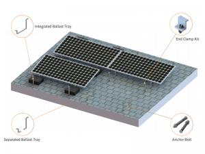 Support de toit en béton SolFirsTech - Support de toit lesté universel
