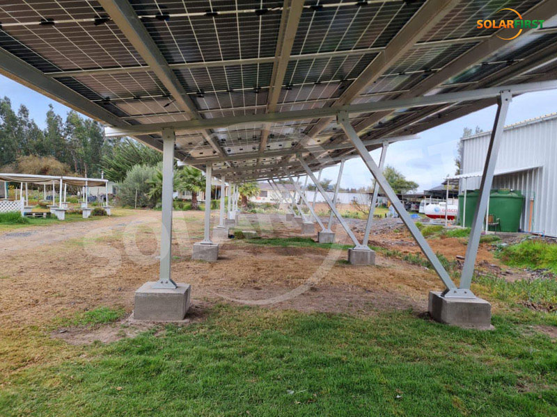 Projet d'abris de voiture photovoltaïques au Chili