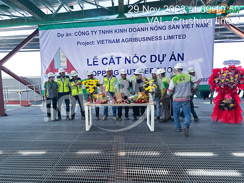 Projet de grille en acier de 15 000 mètres carrés au Vietnam