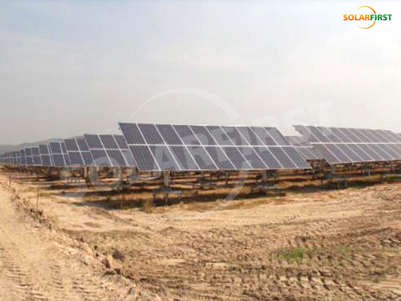 Projet de suivi à axe unique plat de 2 MWc en Thaïlande