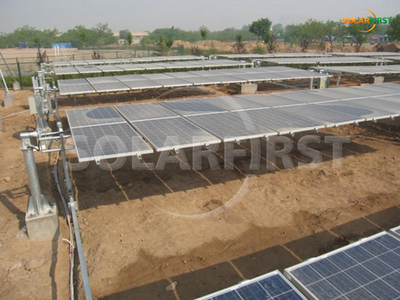 Projet de suivi à axe unique plat de 600 kW à Qinghai