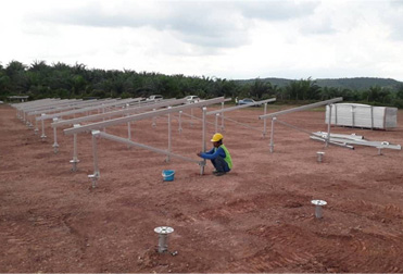 Projet de montage au sol de pieux vissés solaires de 45 MWc en Malaisie (2020)